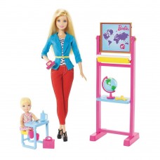 Кукла Барби с игровым набором Кем быть Учитель BARBIE (CCP68/CCP69)